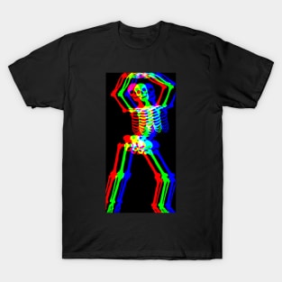 Trippy dancing skeleton T-Shirt